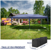 Haoyye 10x20ft Waterproof Folding Tent with Four Windows and Removable Sidewalls Outdoor Canopy Shelter with Steel Frame Portable Event Tent for Backyard Camping Picnic Party Market Easy Setup